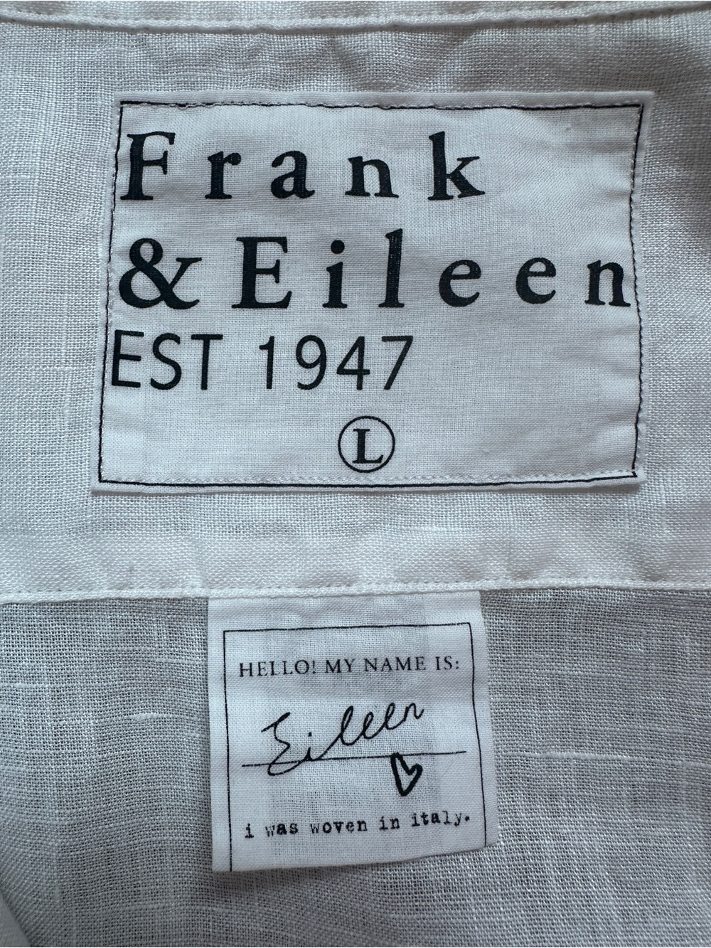 Frank & Eileen White Linen Eileen Button-Up Shirt - Picture 6 of 8